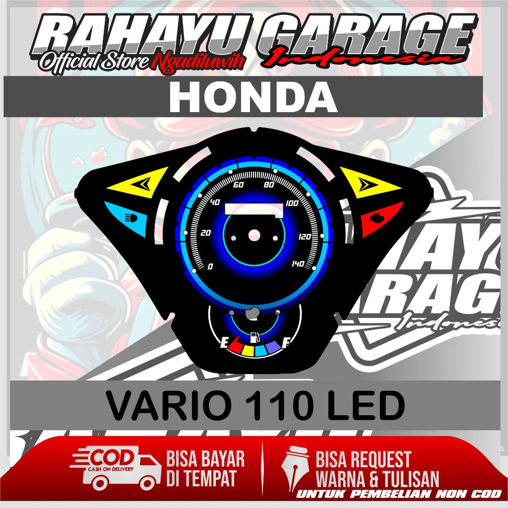 PANEL SPEEDOMETER CUSTOM VARIO 110 LED