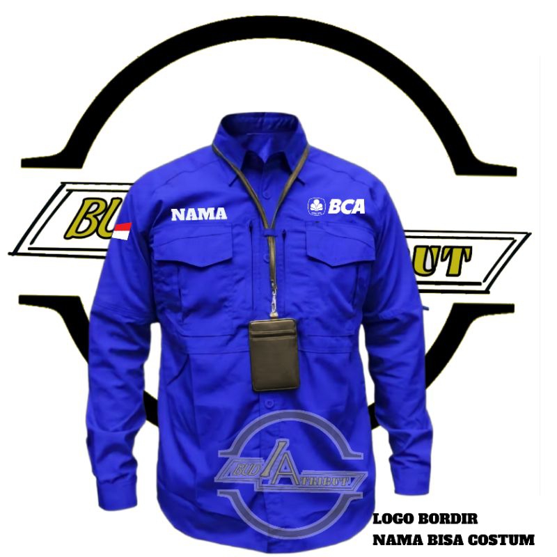 kemeja m-tac bank bca / kemeja pdh bank bca / kemeja pdl bank bca / kemeja bank bca / baju kemeja ba