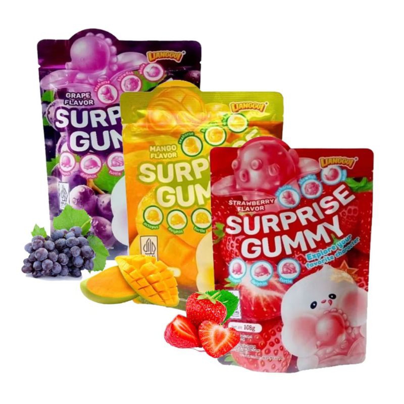 

Permen Kenyal Surprise Gummy Lianggui Pouch