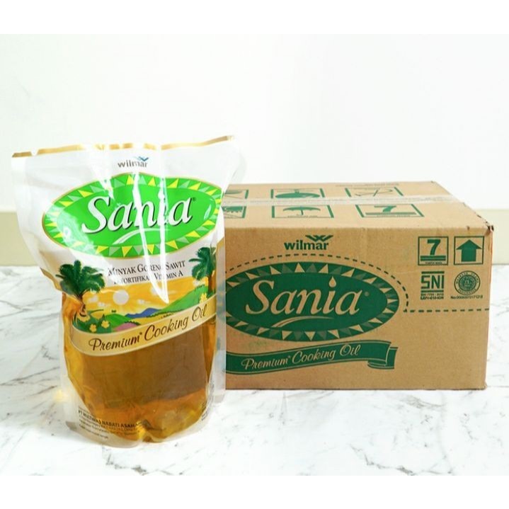 

1 DUS MINYAK GORENG Sania Minyak Goreng Pouch 2 liter / 2L 2000mL Per x6 Pouch