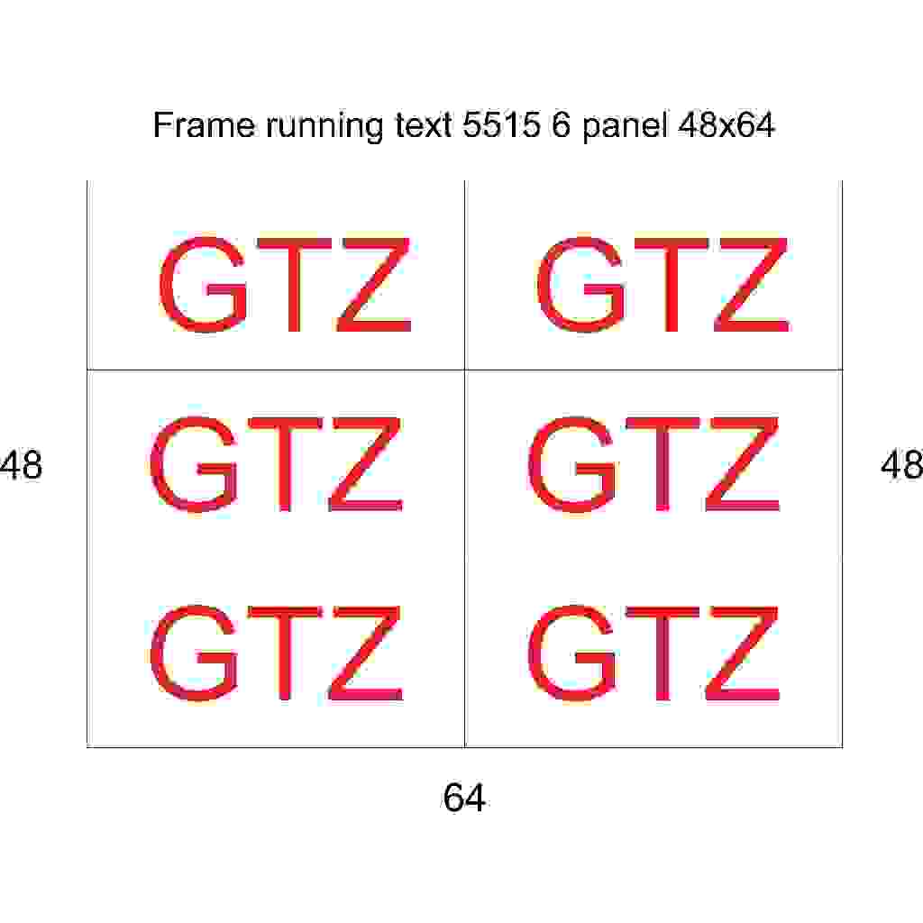 frame running text 2 sisi 48x64