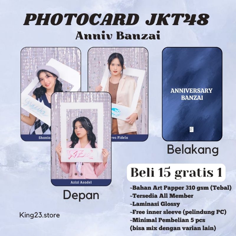 Photocard JKT48,PC JKT48 New Era Edisi Anniversary Banzai