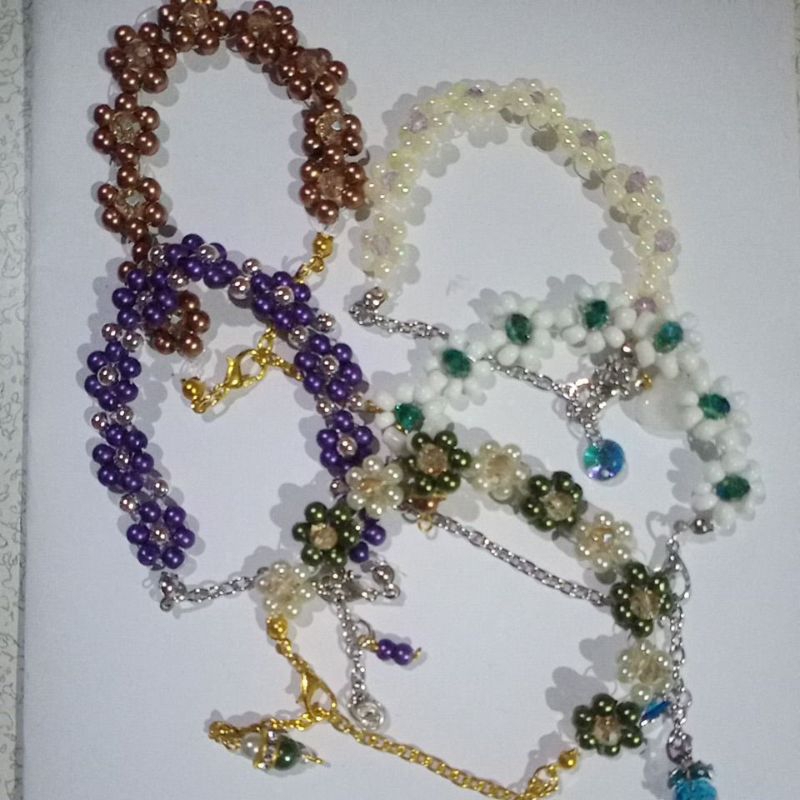 gelang mutiara manik mote