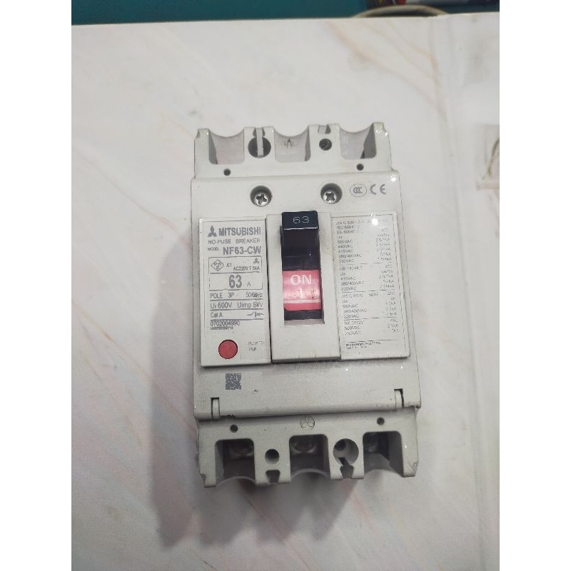 Mccb breaker Mitsubishi NF63CW 32A 3phase