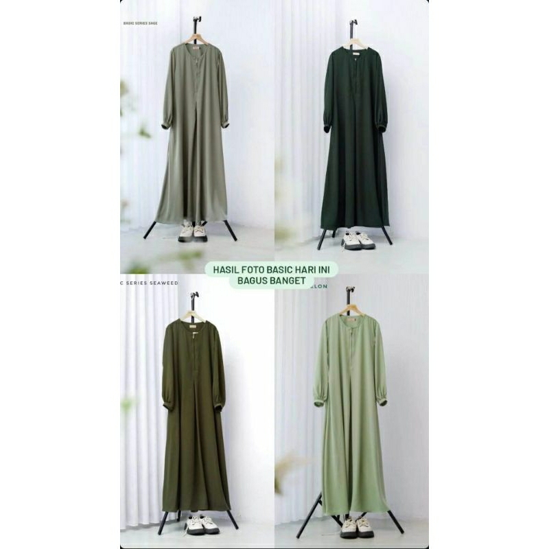 gamis basic gamis simpel shari bahan wolfis by khairana muslim wear