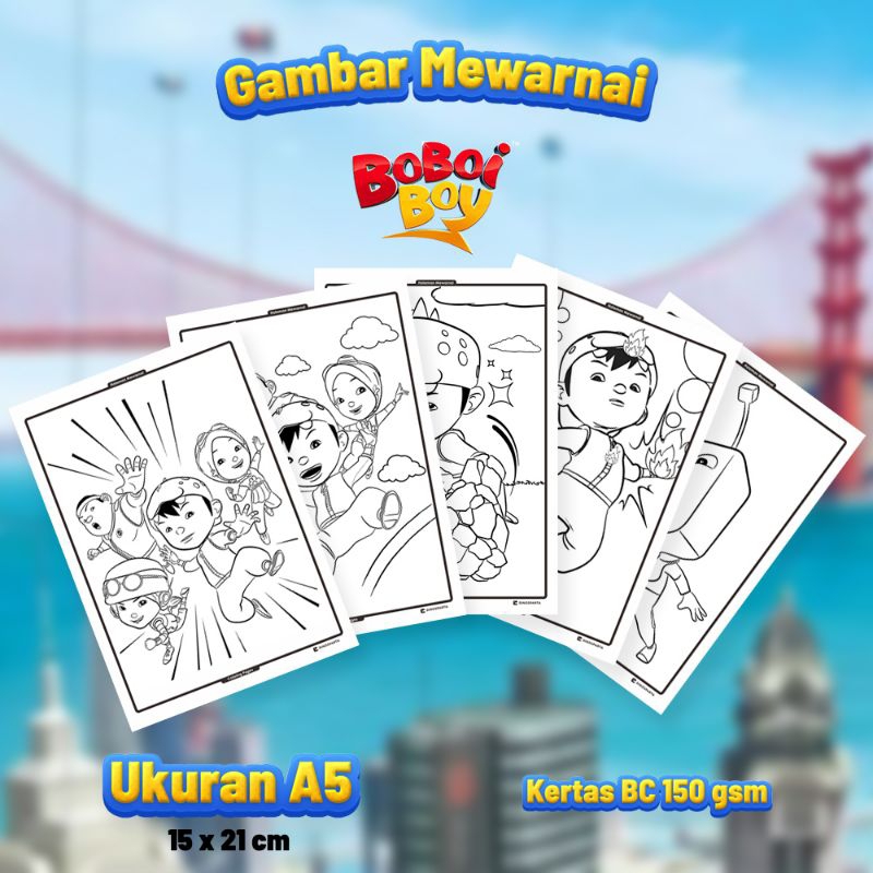 

Gambar Mewarnai BOBOIBOY Isi 20 Lembar Kertas BC Tebal