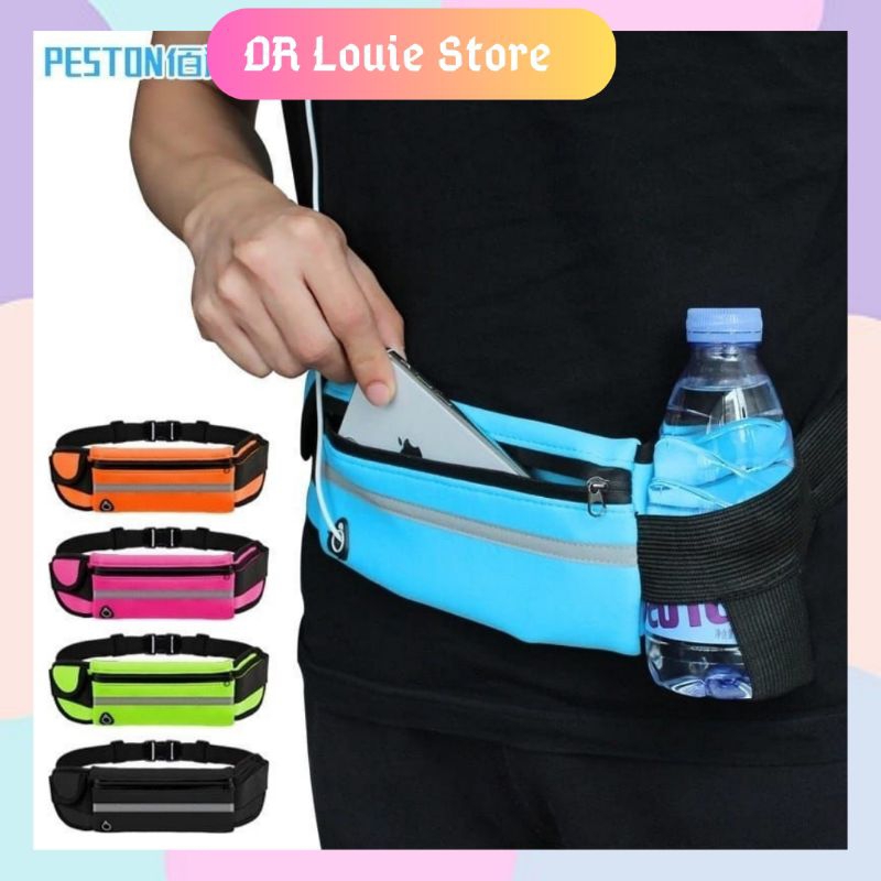 LIMITED TAS PINGGANG LARI WATERPROOF 1 KANTONG TAS OLAHRAGA LARI JOGGING GYM TAS IKAT PINGGANG HP