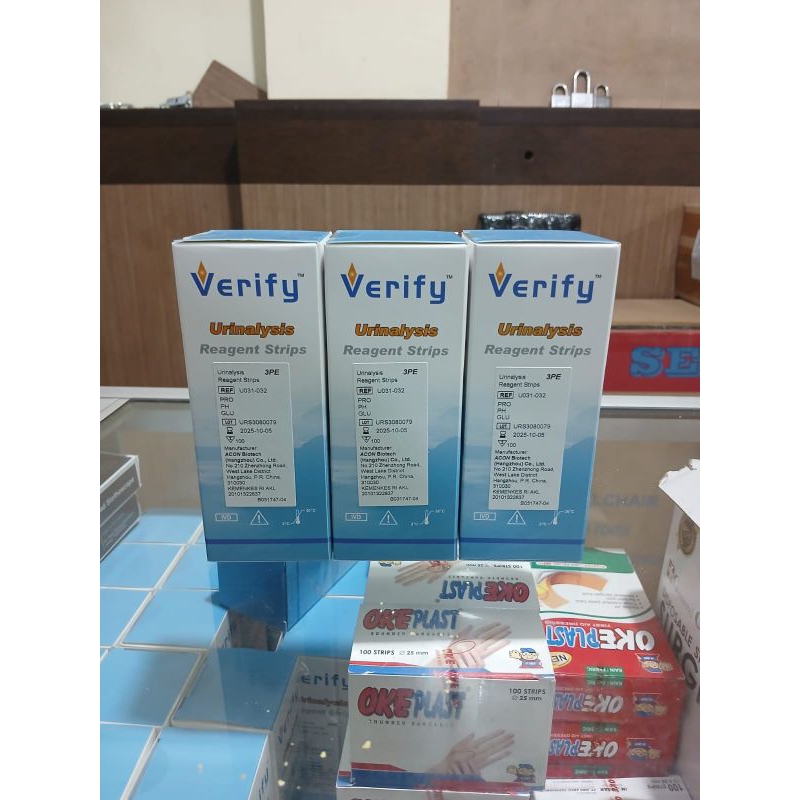 Verify  / Strip 10 Parameter / Tes Urine 10U