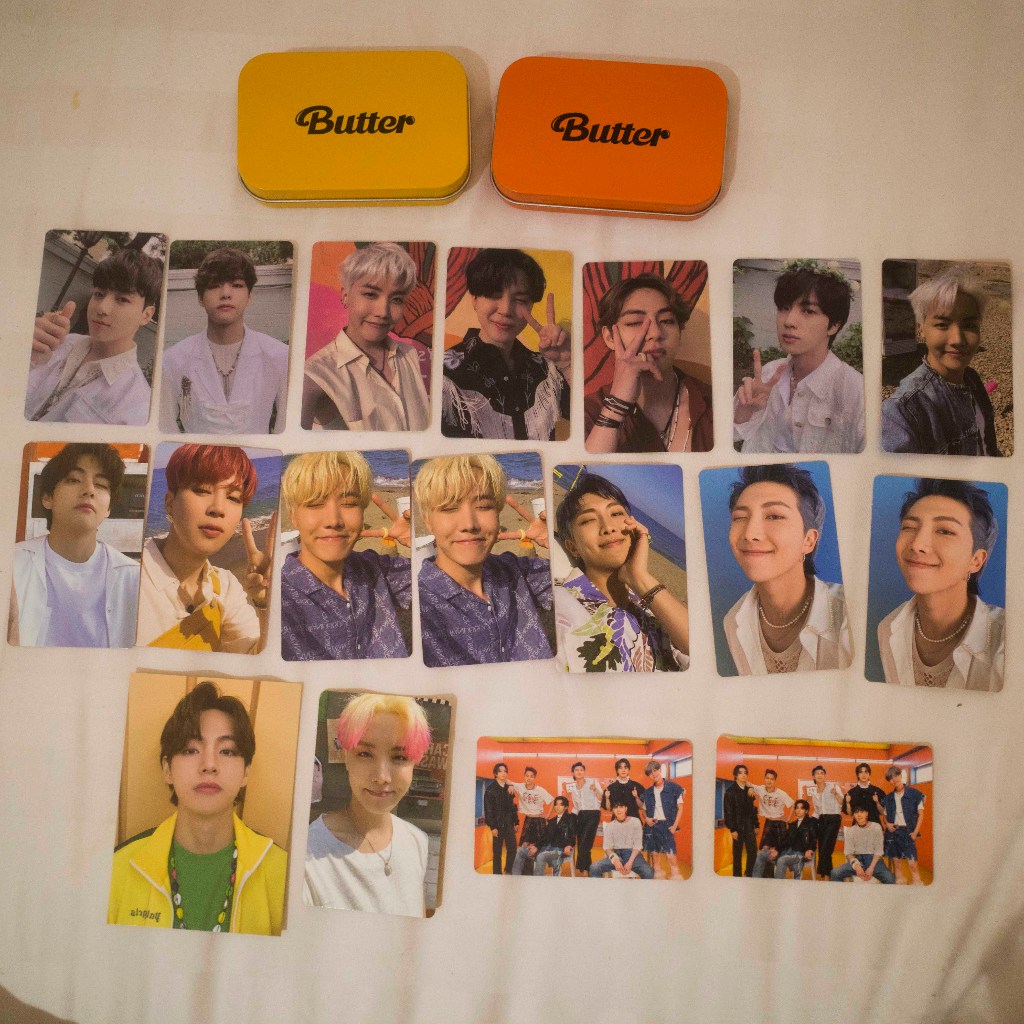 Official BTS Butter Lucky Draw Photocard PC Group RM Namjoon Taehyung V Jungkook Jin Jimin Suga Jhop