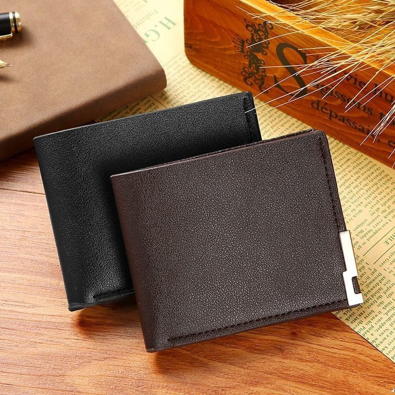 (LF) dompet pria lipat bahan kulit Premium grade A  dompet kulit fashion korea