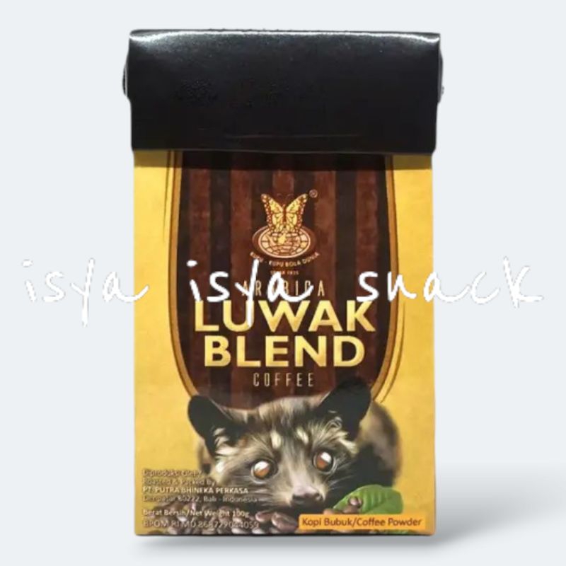 

Kupu Kupu Bola Dunia Kopi Luwak Blend Arabica Kopi Bali Bubuk Ground Beans