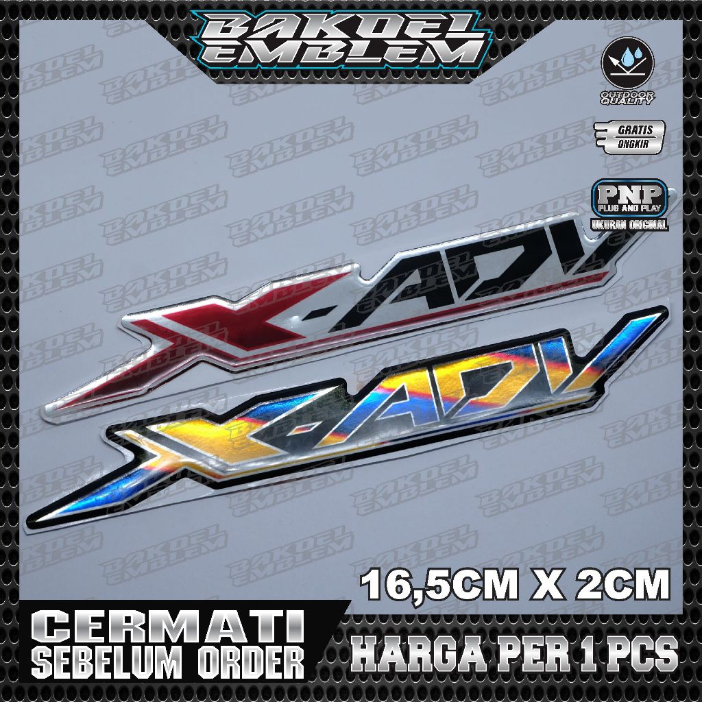 emblem timbul honda x adv / emblem honda adv 150 / emblem honda adv 160 / emblem honda adv titanium