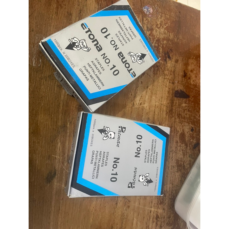 

isi steples pacman dan etona NO.10 1kotak kecil