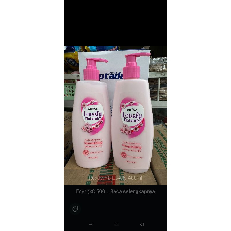 handbody lovely 400 ml besar