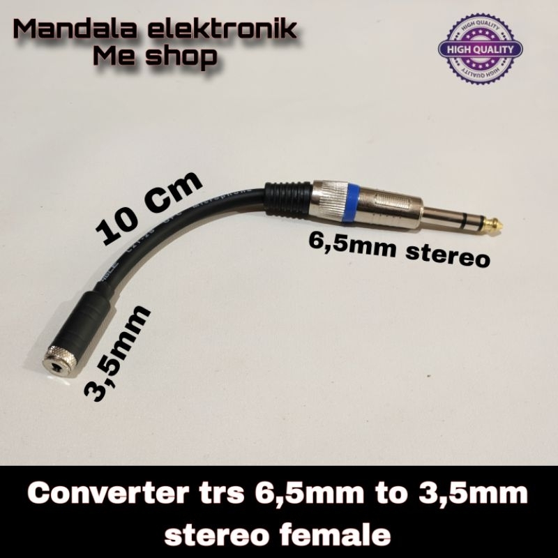 Converter jack aux 3,5mm female to jack Akai 6,5mm stereo
