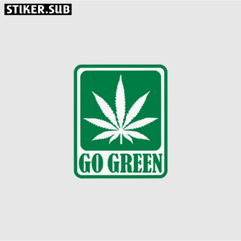 

Stiker|sticker go green|sticker aesthetic|sticker laptop|sticker hp|sticker tumbler|sticker helm