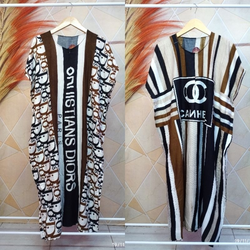 Daster Lowo Jumbo Busui Resleting Ld 120 / Lowo Dress Jumbo Branded Resleting depan Ld 120 / Daster 