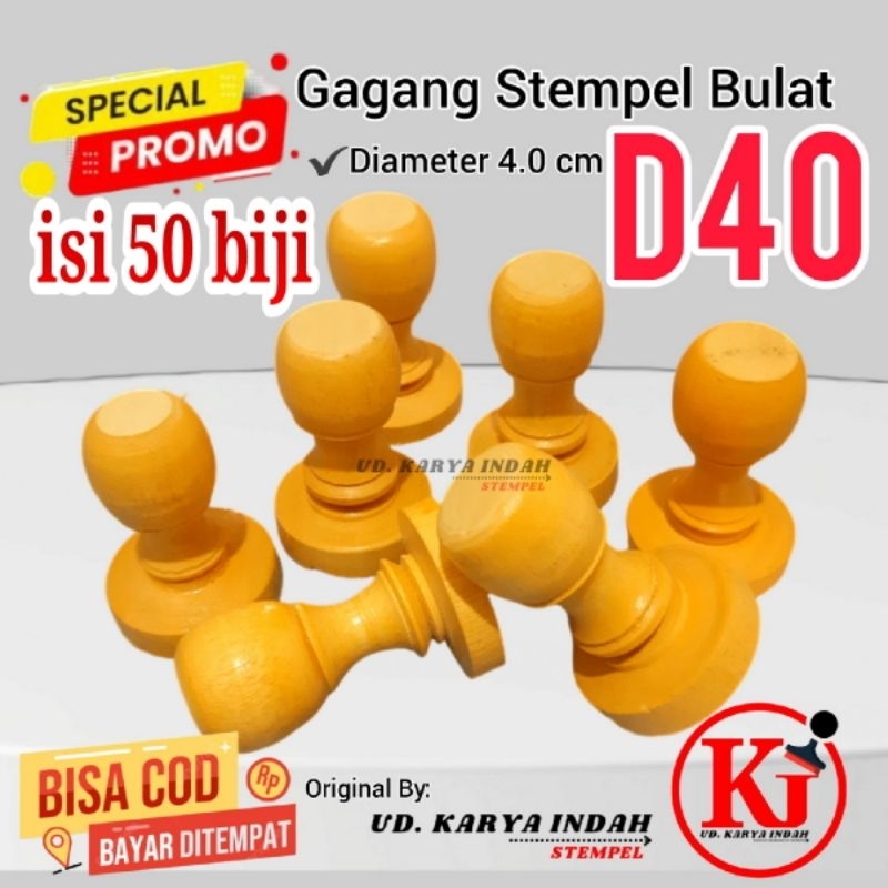 

gagang stempel D40 isi 50 biji