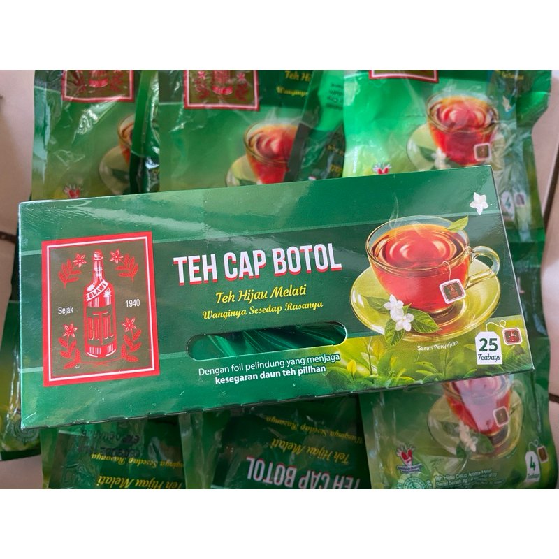 

Teh Cap Botol, Teh Hijau Melati Renceng @10 sachet