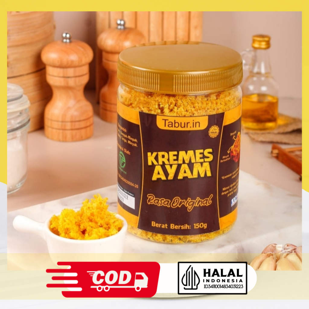 

Kremesan Ayam Original / Kremes Ayam Tabur.in Original Berat Bersih 150g