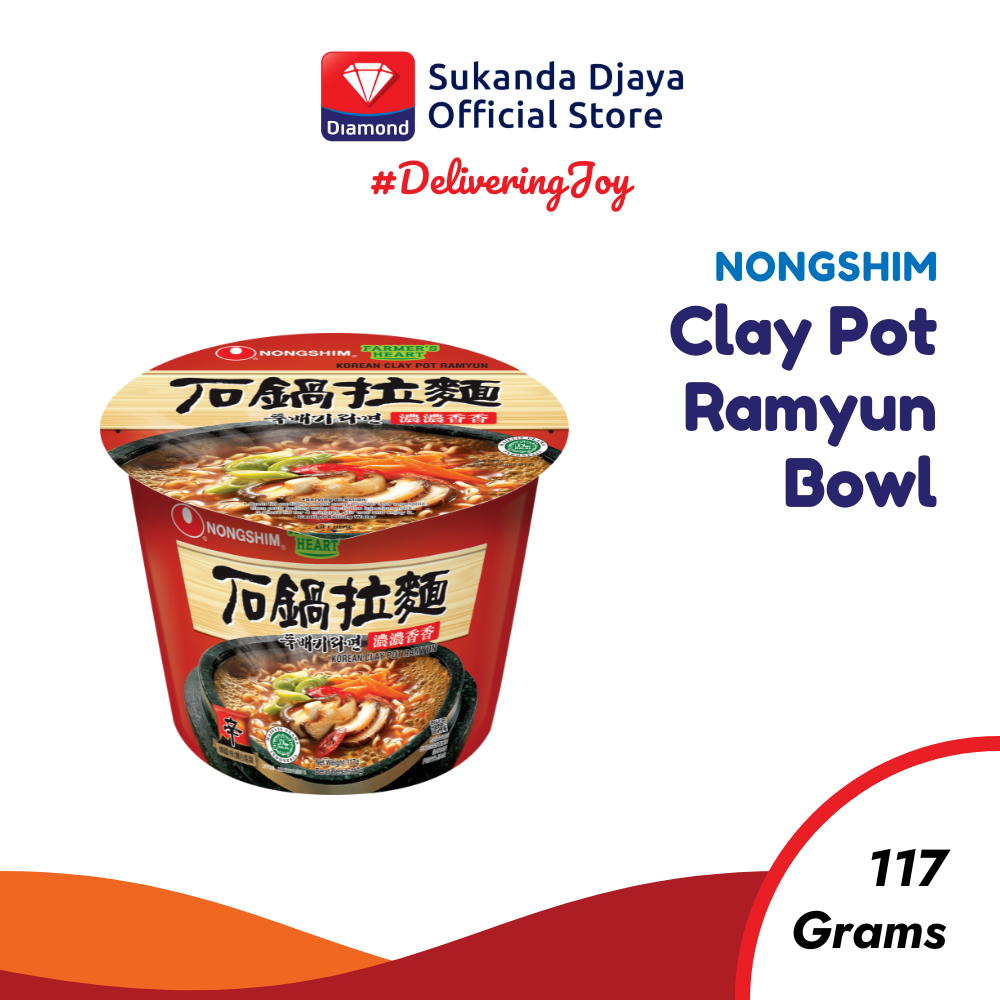 

Nongshim Mie Instan Bowl Clay Pot Ramyun 117 Gr