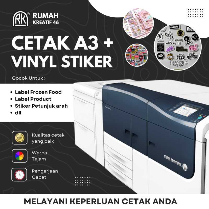 

Kertas A3+ Vinyl stiker