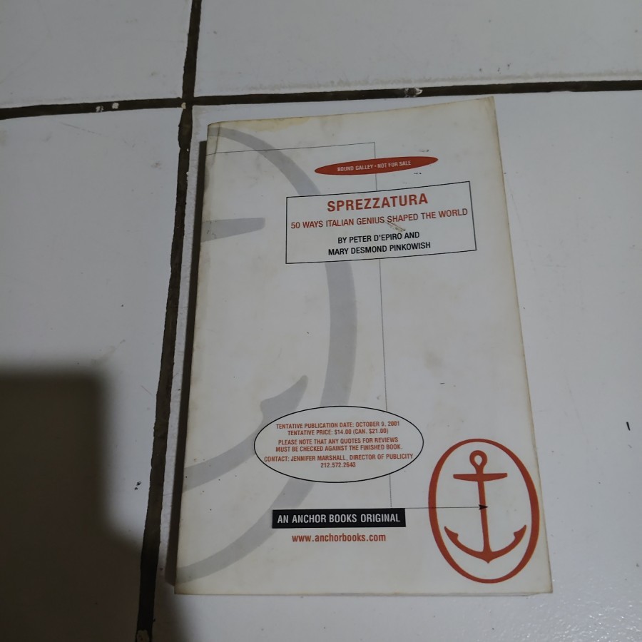 Buku Sprezzatura English Bekas
