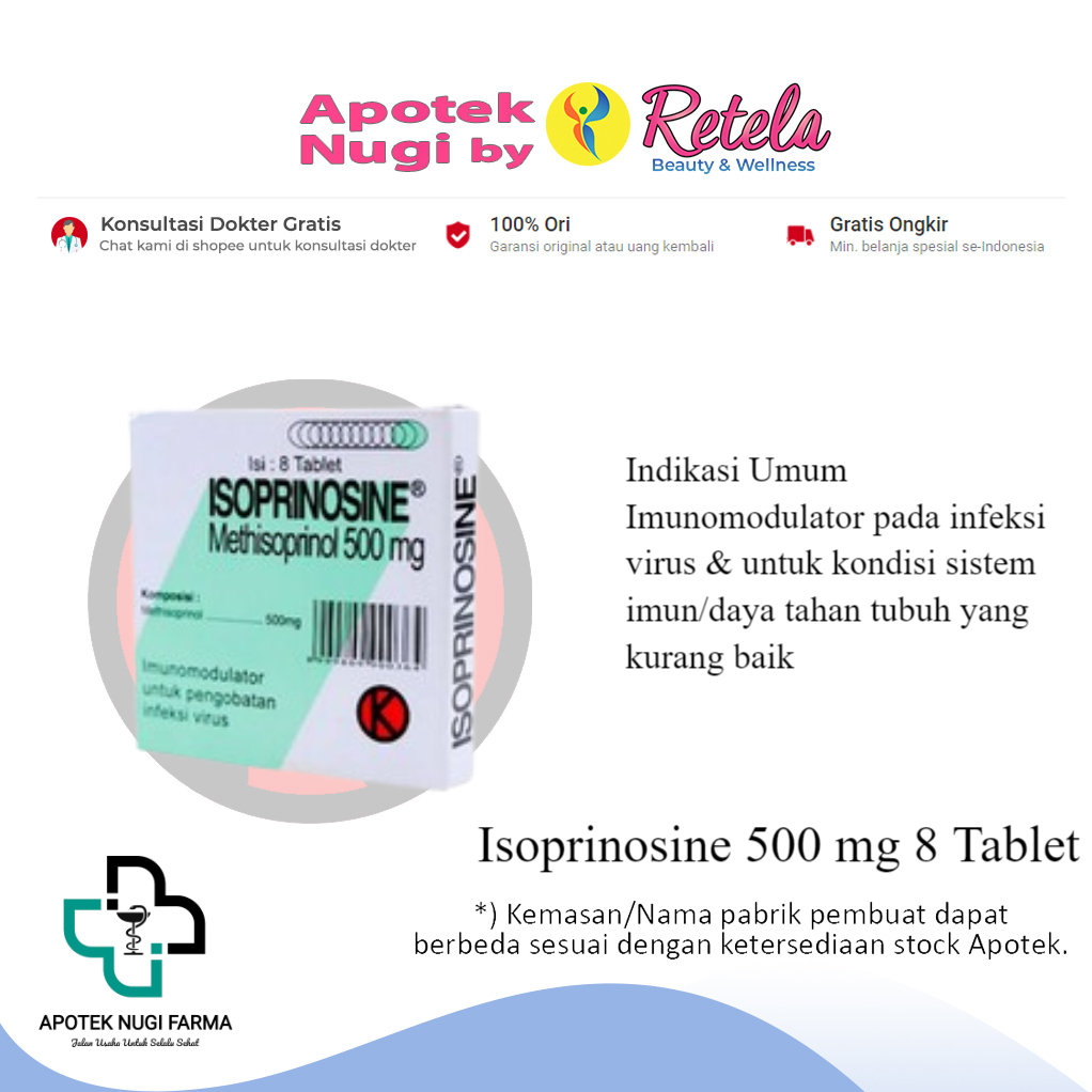 Isoprinosine 500 mg 8 Tablet