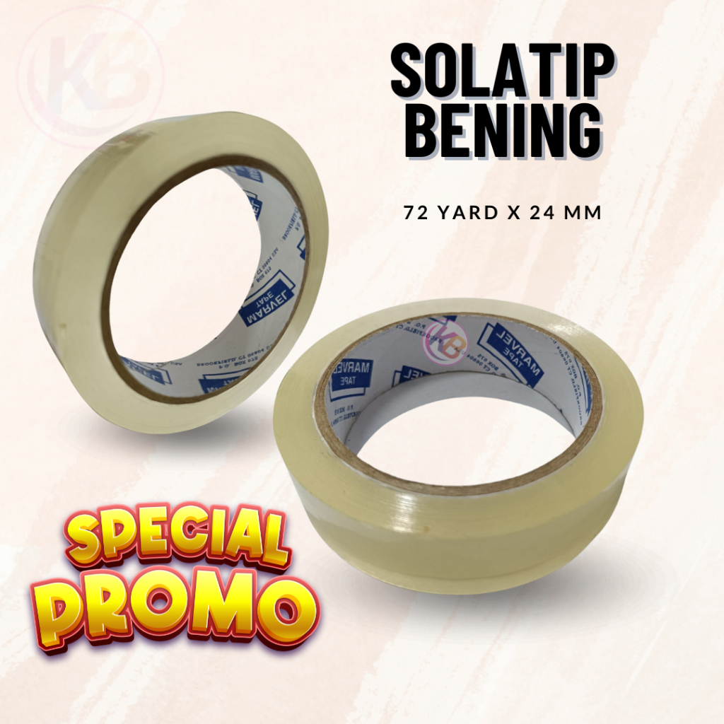 

1 Roll Selotip Bening / Solatip / Lakban / Isolasi / Ukuran 1 in / Daya Rekat Tinggi / Duta Gemilang