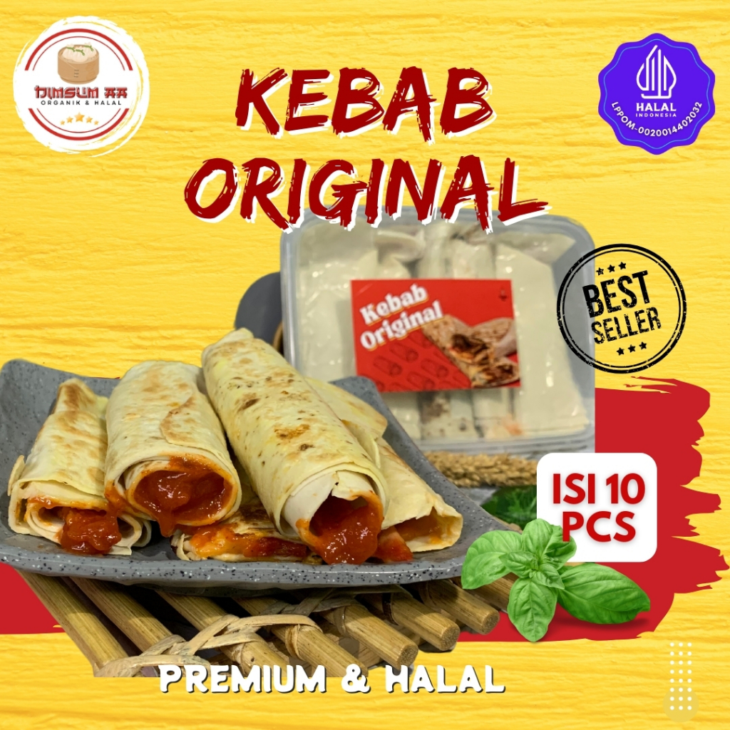 

Kebab Original Frozen isi 10pcs HALAL & NIKMAT KEMASAN RANDOM