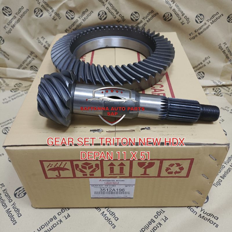 GEAR SET GIGI GARDAN DEPAN MISTUBISHI TRITON NEW HDX GIGI 11X51 10 LUBANG BERGARANI