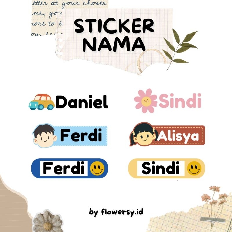 

Stiker buku/Stiker nama/stiker Buku pelajaran