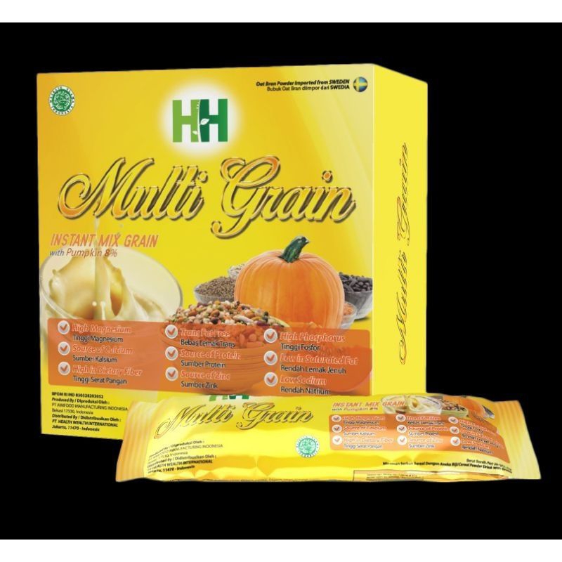 

minuman sereal HH Multigrain hwi original 1box penuh masih segel