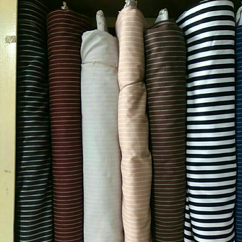 kain katun jepang motif garis garis