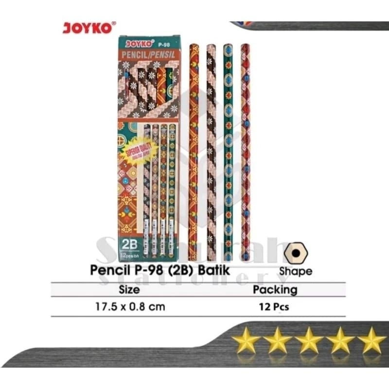 

pensil joiko batik isi 12pcs