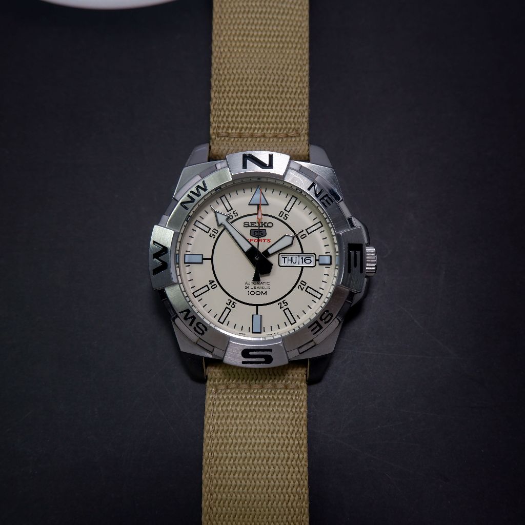 Seiko 5 SRPA67K1 Beige Dial Automatic Watch