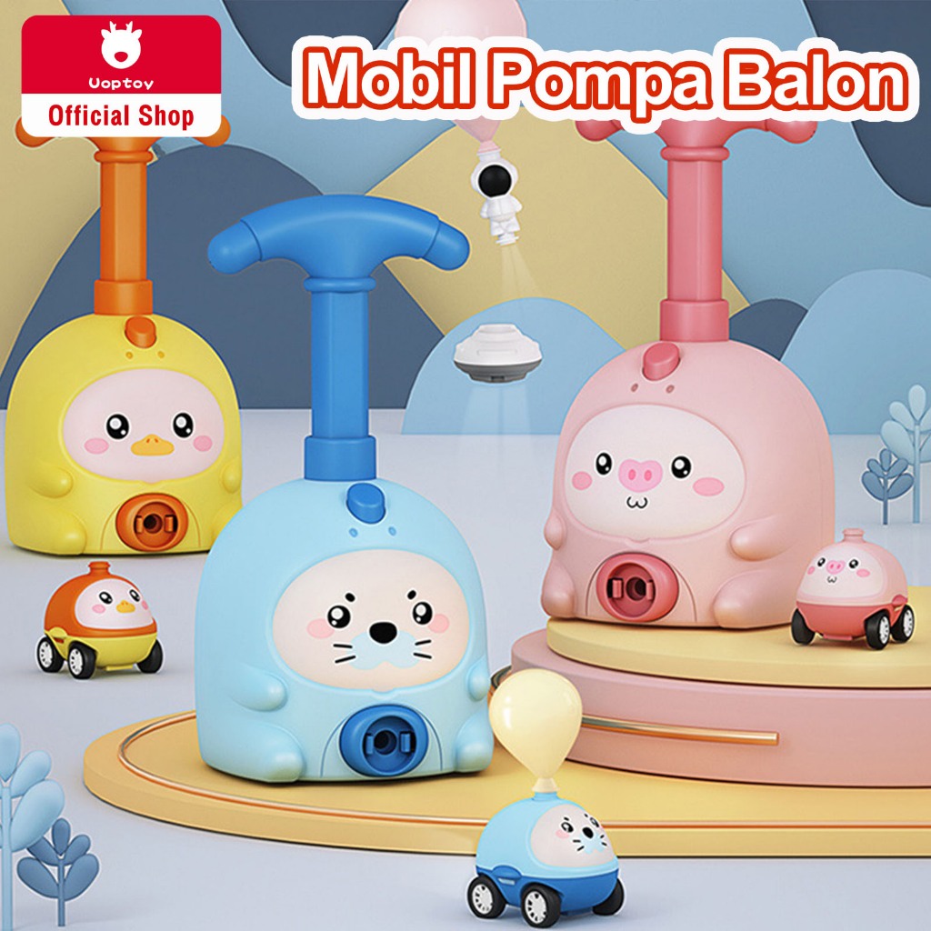 Uoptoy Mainan Mobil Pompa Balon Air Mainan Mobil Mainan Mobil Pompa Balon Udara Mainan Pompa Balon M