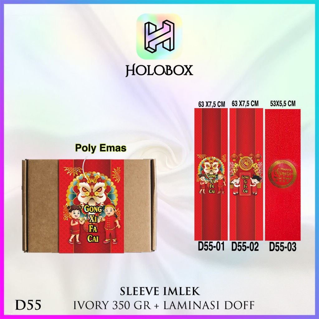 

Paper belt imlek|sleeve imlek sincia|hiasan imlek|Uk.63.5x7.5 cm|D55