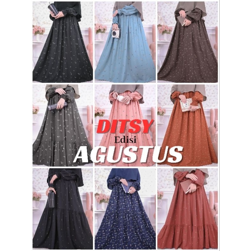 DITSY NIGHTGOWN AGUSTUS Mannequin Ashgrey, Mannequin pitchblack, Nolan Dark Maroon, Ridia Pitch Blac