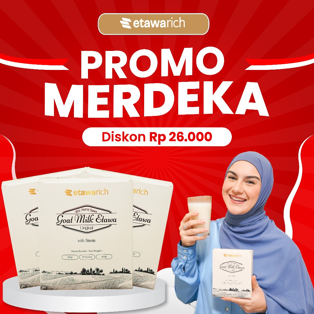 

ETAWARICH 3 box Susu Kambing Etawa [ Terbaik ] Atasi Sesak Nafas Nyeri Sendi Kalsium Tinggi