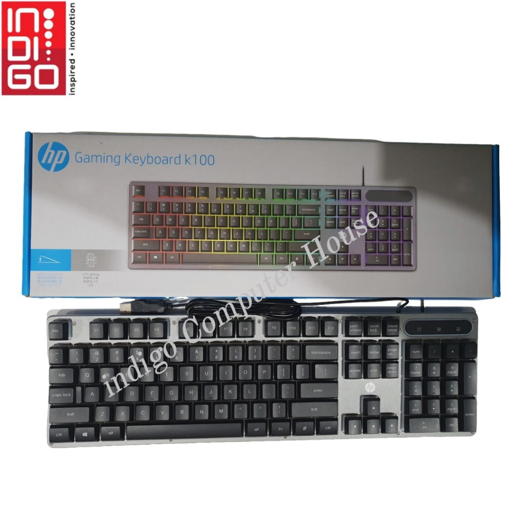 KEYBOARD HP K100 (ORIGINAL) / keyboard gaming hp k100
