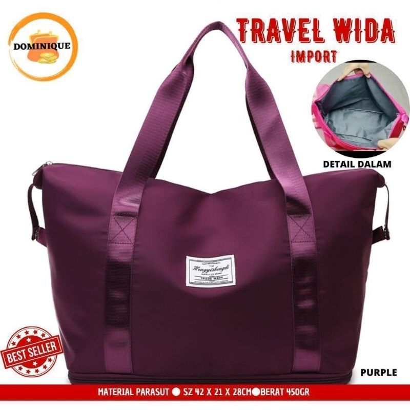 TAS TRAVEL WIDA TAS PERJALANAN TRAVELLING TAS KAPASITAS BESAR BAHAN PARASUT