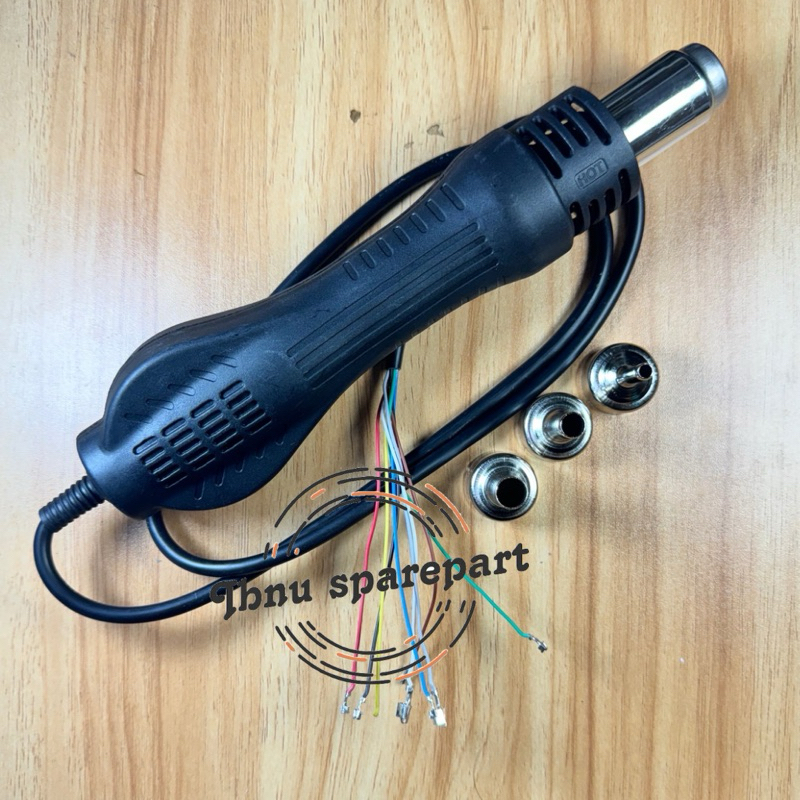 GAGANG BLOWER 858 858D  8 KABEL ORI - Gagang Blower uap 8 Cabel Cable Fullset Sudah Termasuk Kipas +