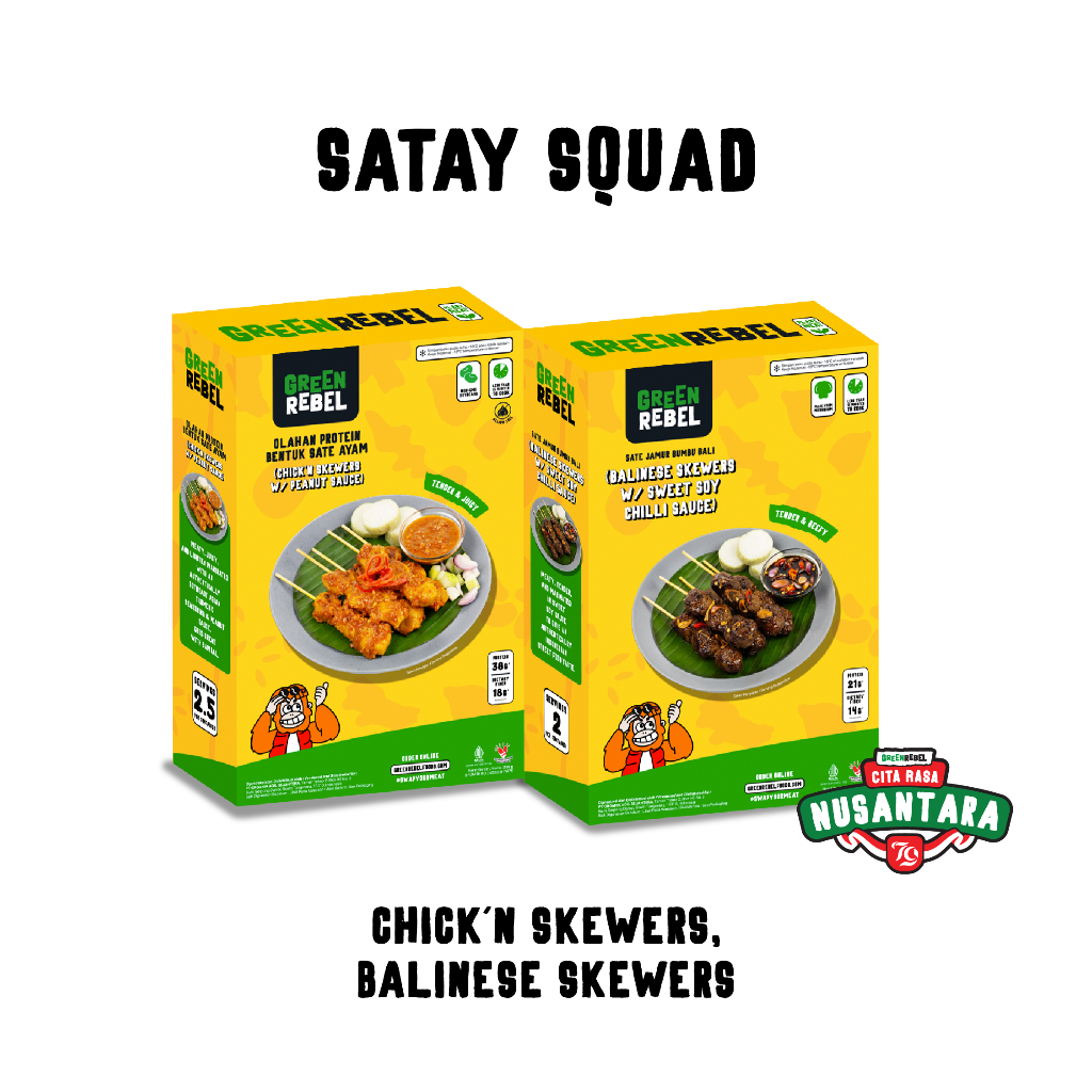 

Satay Squad | Sate Ayam Bumbu Kacang & Sate Daging Bumbu Bali Green Rebel