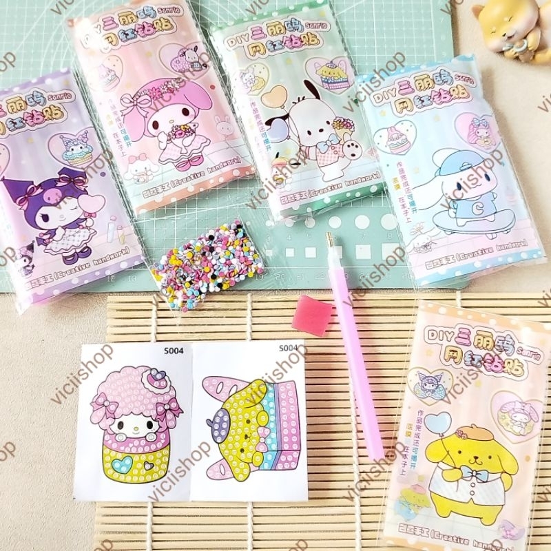 Mainan Diy Diamond Painting Lucu Bisa Jadi Stiker/Mainan Manik Manik Tempel Stiker Edukasi Anak Anak