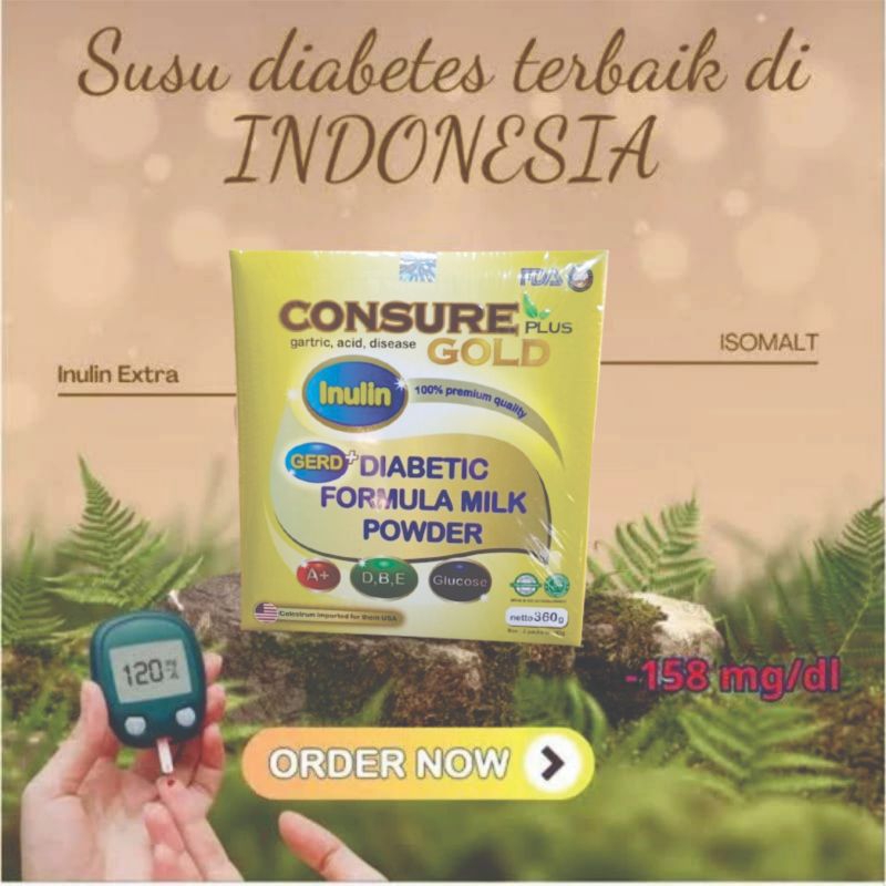

Paket 8 Box Susu Konsure Original Susu Diabetes dan Asam Lambung Maag GERD 100% Original