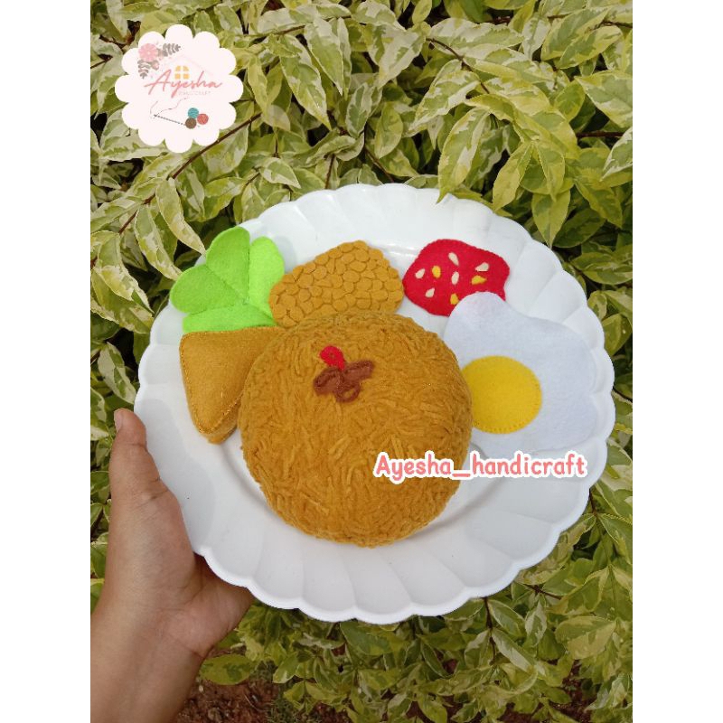 replika mainan makanan dari flanel / mainan flanel / mainan edukasi anak / replika makanan dari flan