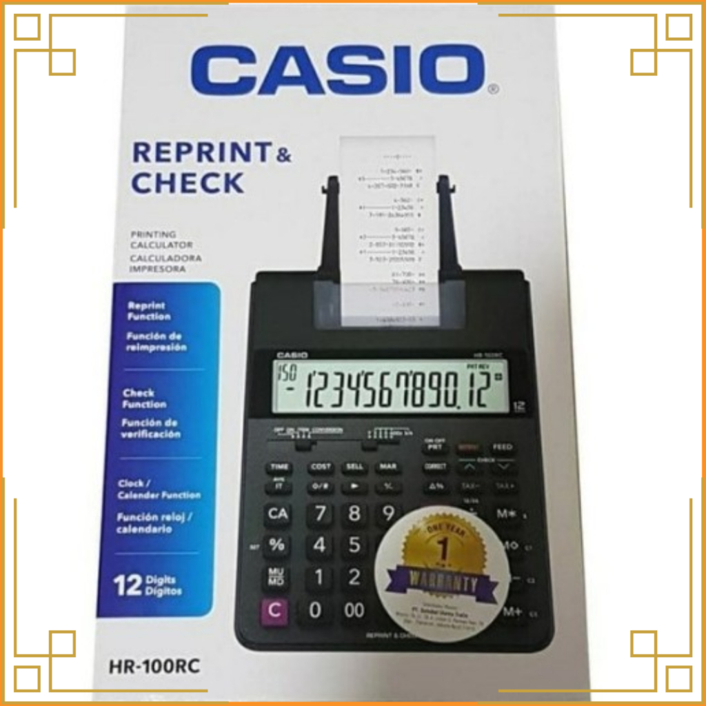 

CASIO Calculator print HR-100Rc