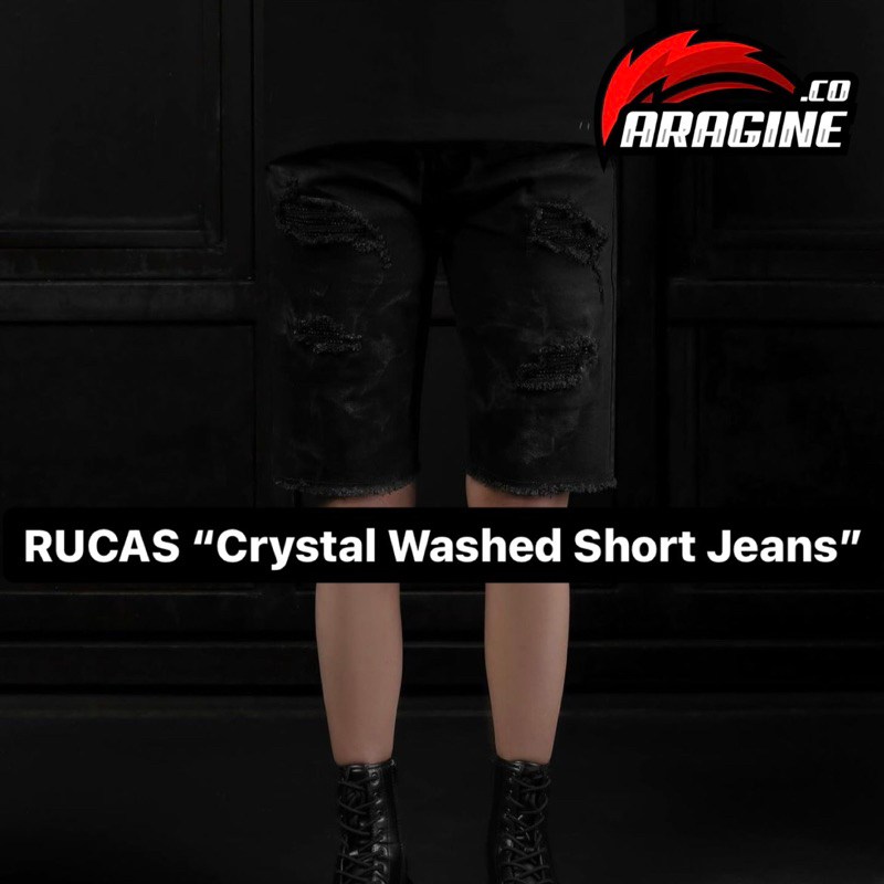 RUCAS SEASON 15 “CRYSTAL WASHED SHORT JEANS”