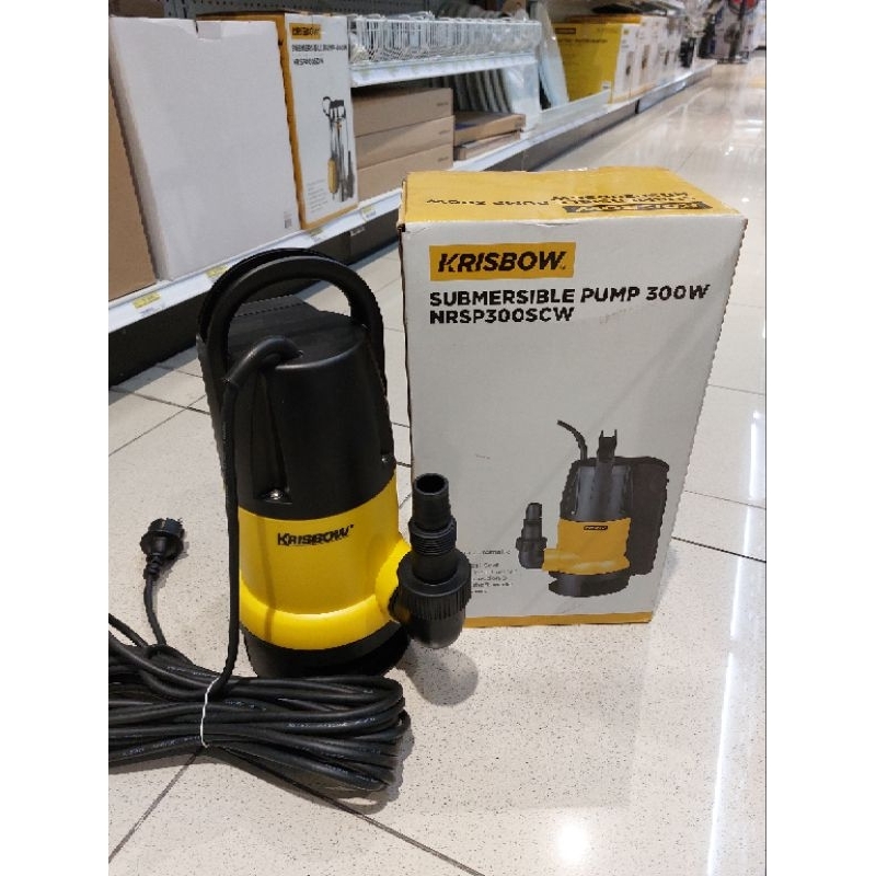 krisbow pompa celup submersible 300w switch otomatis